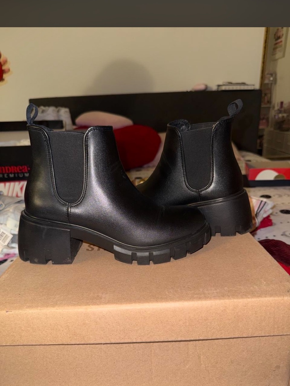 Steve Madden Black Howler Booties